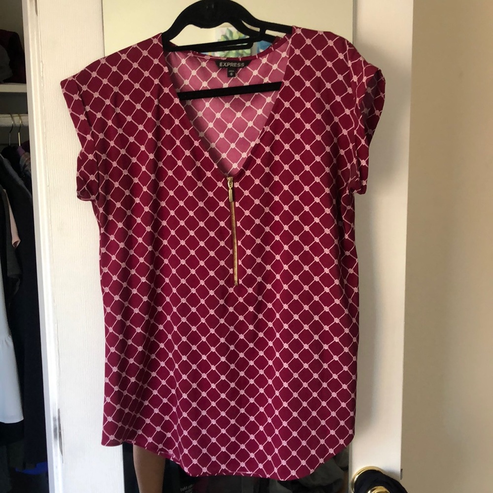 Express patterned work blouse - Picture 4 of 5